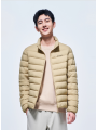 Solid Color Stand Collar Warm Down Jacket