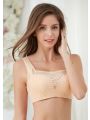 Thin Upper And Thick Lower Gathered Bra Without Steel Ring