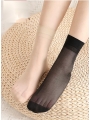 Invisible Flesh-Colored Ultra-Thin Models Wear-Resistant Anti-hooking Transparent Crystal Silk Socks (5 Pair）