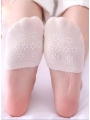 Summer Thin Half Socks Forefoot Shallow Invisible Non-slip High Heels Socks Slipper Socks (4 Pairs）