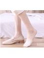 Summer Thin Half Socks Forefoot Shallow Invisible Non-slip High Heels Socks Slipper Socks (4 Pairs）