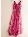 Bohemian Mulberry Silk Printed Long Halter Beach Skirt
