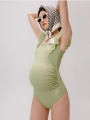 Ruffle TrimmeMaternity One Piece Swimming Costume