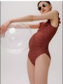 Ruffle TrimmeMaternity One Piece Swimming Costume