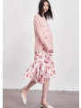 Maternity Jersey Floral Dress (Two-Piece Set)