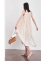 Maternity Silky Textured Loose A Hem Tank Dress