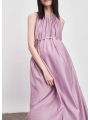 Maternity Silky Textured Loose A Hem Tank Dress