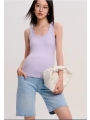 Maternity Bottom Vest, Outer Slim, Inner Camisole, Sleeveless Top