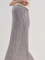 Maternity Halter Skirt,High Waisted Skinny Fish Tail,Sequin Skirt Without Toggles