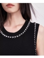 Little Fragrance Knit Round Neck Maternity Tank Dress