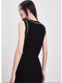 Little Fragrance Knit Round Neck Maternity Tank Dress