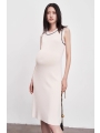 Little Fragrance Knit Round Neck Maternity Tank Dress