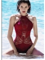Sensational Backless Lace Strappy Swimwear for Beach Vacation Spa
