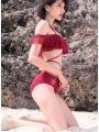 Lace Bikini 3-Point Strappy Swimsuit