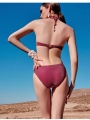 Dragon Fruit Neck Wrap Skirt Suit One-piece Swimsuit