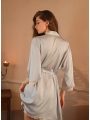 Lace-Trimmed Camisole, Crossover Backless, Side Split, Pajama Set