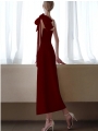Light Luxury One Shoulder Split Long Gown Dresses