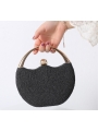 Bright Pink Handbag, Fashion Round Evening Bag