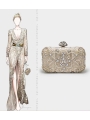 Rhinestone clutch bag, rhinestone handbag, rhinestone small crossbody bag