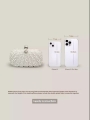 Elegant And Classy White Pearl Handbag