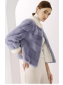 Colorful Mink Jacket For Women, Whole Mink, Genuine Mink Fur, Short Style