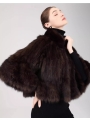 LANSIQI Sable Fur Cape, Shawl, Fur Coat