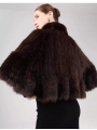 LANSIQI Sable Fur Cape, Shawl, Fur Coat