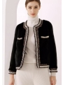 Elegant Chanel-Style Mink Coat For Women, Fur Jacket Outerwear