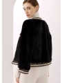 Elegant Chanel-Style Mink Coat For Women, Fur Jacket Outerwear