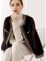 Elegant Chanel-Style Mink Coat For Women, Fur Jacket Outerwear