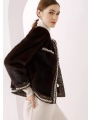 Elegant Chanel-Style Mink Coat For Women, Fur Jacket Outerwear
