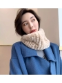 Winter Warm Rex Rabbit Fur, Large Scarf Collar, High Elasticity, Double-Sided Fur Pullover Neck Warmer