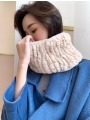 Winter Warm Rex Rabbit Fur, Large Scarf Collar, High Elasticity, Double-Sided Fur Pullover Neck Warmer