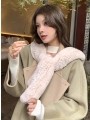 Thickly Knitted with Rex Rabbit Fur, a Snowstorm-Ready Hat with an Integrated Scarf, Featuring a Full-Coverage Furry Hat that Warms and Protects the Ears