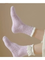 Coral Fleece Socks, Mid-Calf Socks With Added Fleece And Extra Thickness For Floor Use, Cozy And Warm House Slipper Socks For Sleeping
