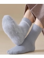 Ultra-Thick Warm Mid-Calf Sleep Socks，Wool-Like Cashmere for Ultimate Comfort