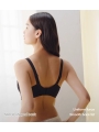 Minimizing Big Bust with Deep V-neck Cotton Underwear Featuring Double-colored Lace Lining