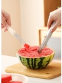 3-in-1 Multi-functional Fruit Slicer & Stainless Steel Watermelon Opener for Home Use