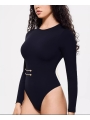 Women's High-Elastic, Figure-Hugging, Sexy Round-Neck Body-Shaping One-Piece