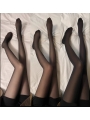 Black Pantyhose With anti-Snagging And Slim Legs（2 Pairs）