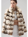 Bobcat's Natural Color Fur Medium-Long Coat, New Style, Young And Fashionable Mink Fur, Imported Fur Coat