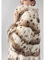 Bobcat's Natural Color Fur Medium-Long Coat, New Style, Young And Fashionable Mink Fur, Imported Fur Coat