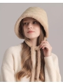 Bucket Hat With Warm Fleece-Lined Ear Protectors And Ties