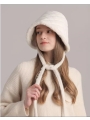 Bucket Hat With Warm Fleece-Lined Ear Protectors And Ties