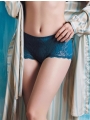 Comfortable & Smooth Lace Panties with Elastic Mid-Rise