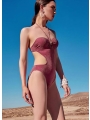 Dragon Fruit Neck Wrap Skirt Suit One-piece Swimsuit