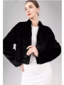 Imported Mink Fur Jacket, Stand Collar Coat, Short Style For Petites For Winter
