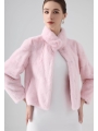 Imported Short Muskrat Fur Coat, Petite-friendly Youthful Style, Fashionable Full Mink Fur Jacket