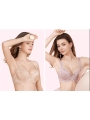 Lace-up Bra With Side Gathering And Large Cup Underwire Bra