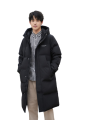 Long casual warm down jacket